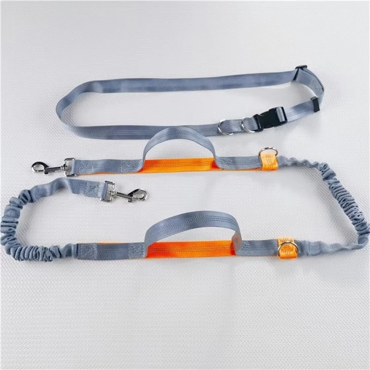 Nylon Hand-Free Adjustable Reflective Padded Durable Luxury cat Dog Leash2